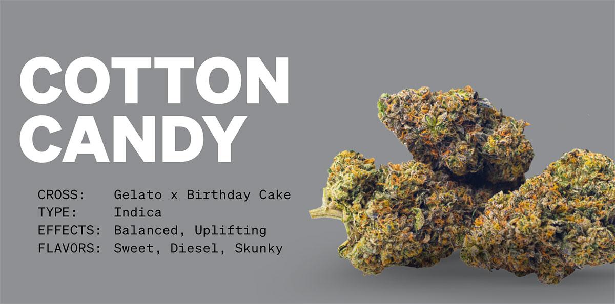 MÜV Featured Strain Cotton Candy Cotton Candy Strain FAQs