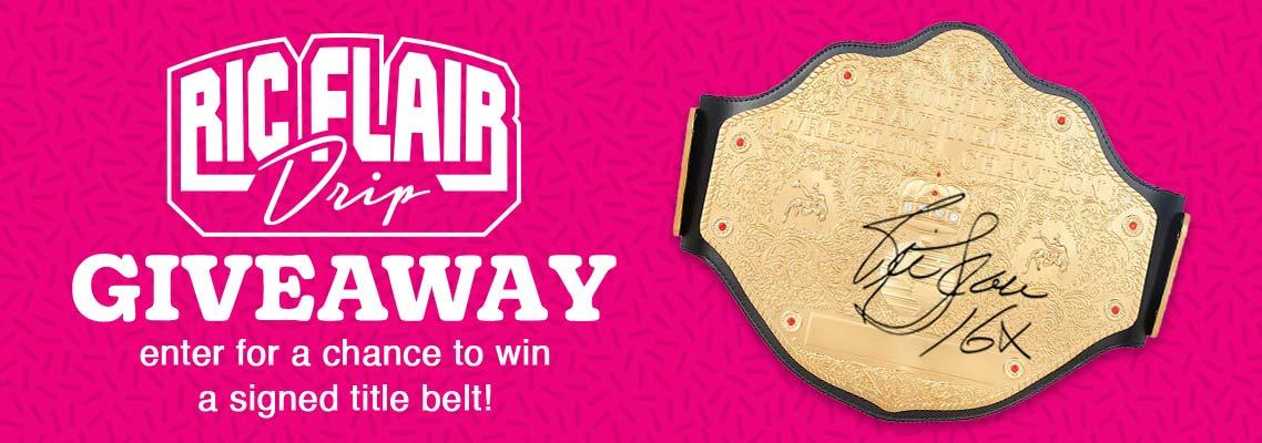 Enter to Win a Signed Ric Flair Belt